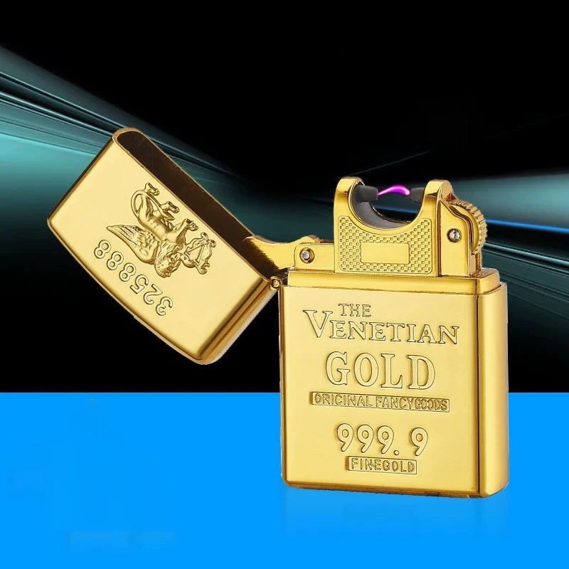Wholesales metal gold electronic lighter from China factory