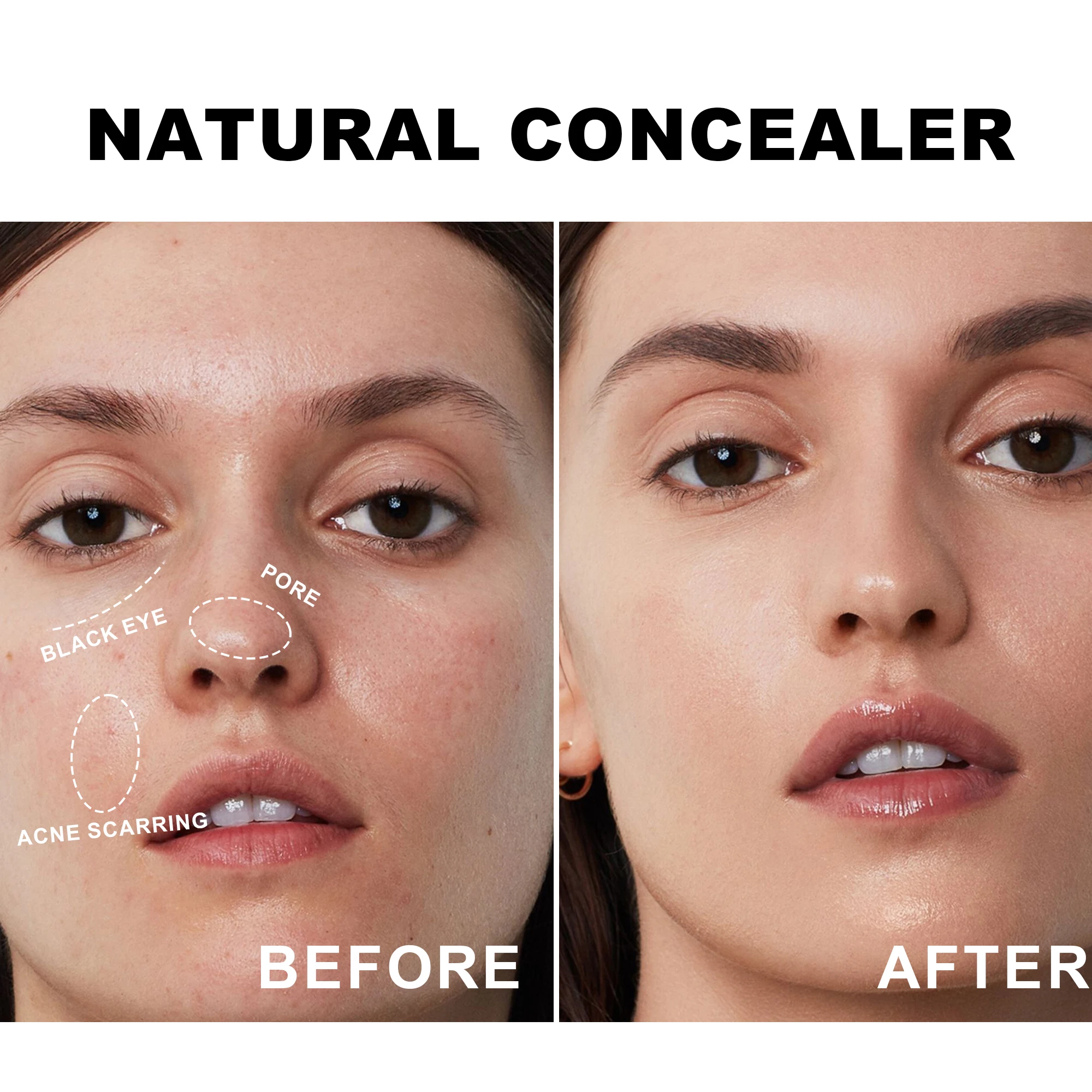 8Color Waterproof Liquid Concealer Cream Makeup Moisturizing Cover Acne Dark Circles Foundation Modify Face Contouring Cosmetics