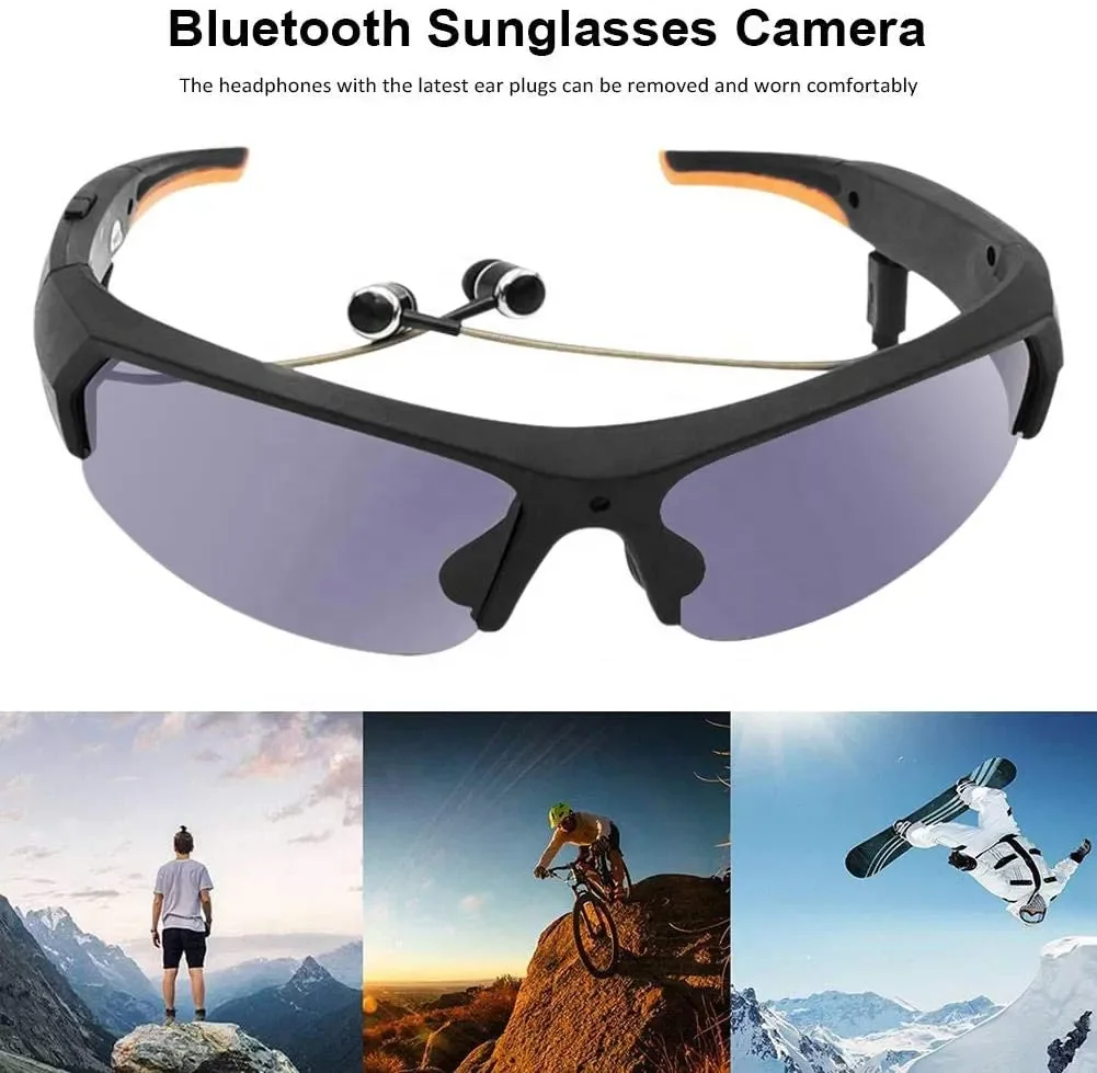 Full HD 1080P Wireless BT Glasses Video Recorder Glasses With Camera