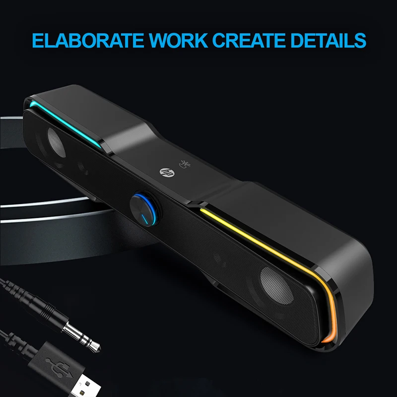 DHE-6002 wholesale 2020 new speakers audio system sound for gaming pc home theatre woofer speakers bass usb