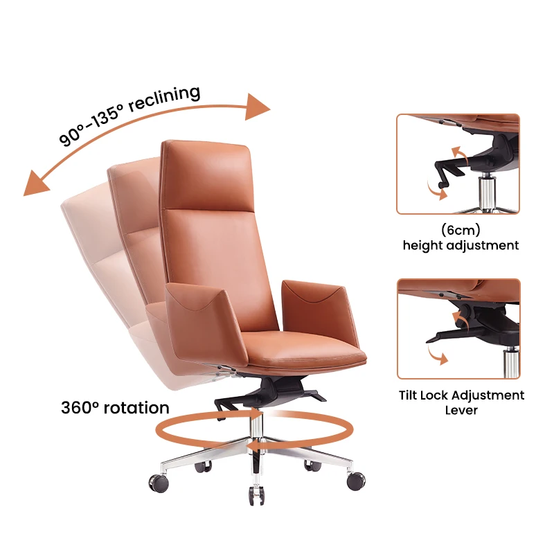 Office chair conference ergonomic computer desk swivel executive modern leather manager boss leather office chair