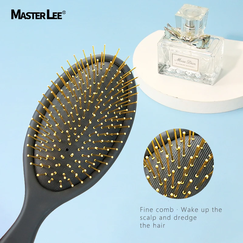 Bristle Anti Frizz Hair Styling Brush Smoothing Brush Comb for Curly Thick Hair Hair Brush Stainless Steel for Women and Men