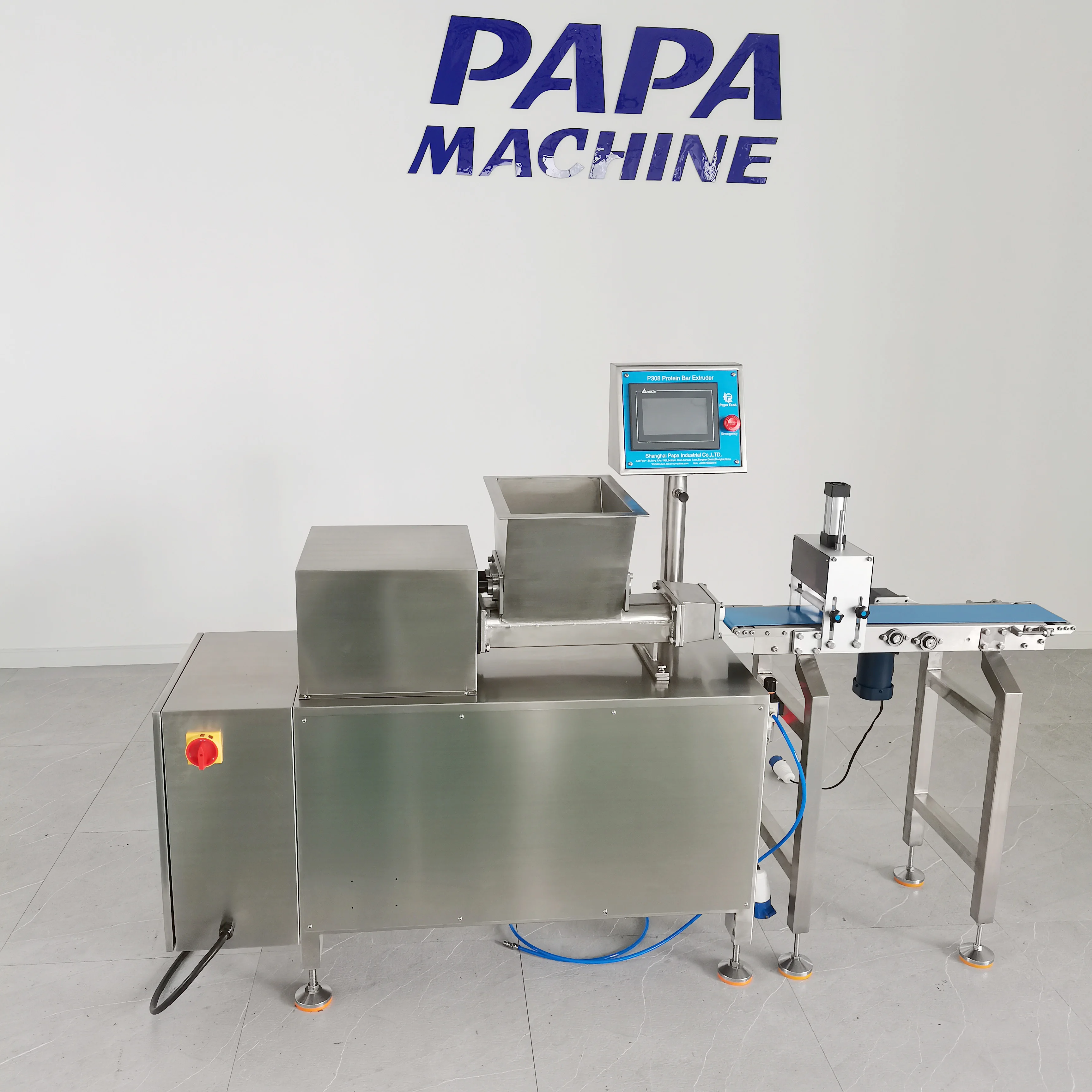 Industrial Automatic P308  protein dates bar extruder machine with servo motor cutter