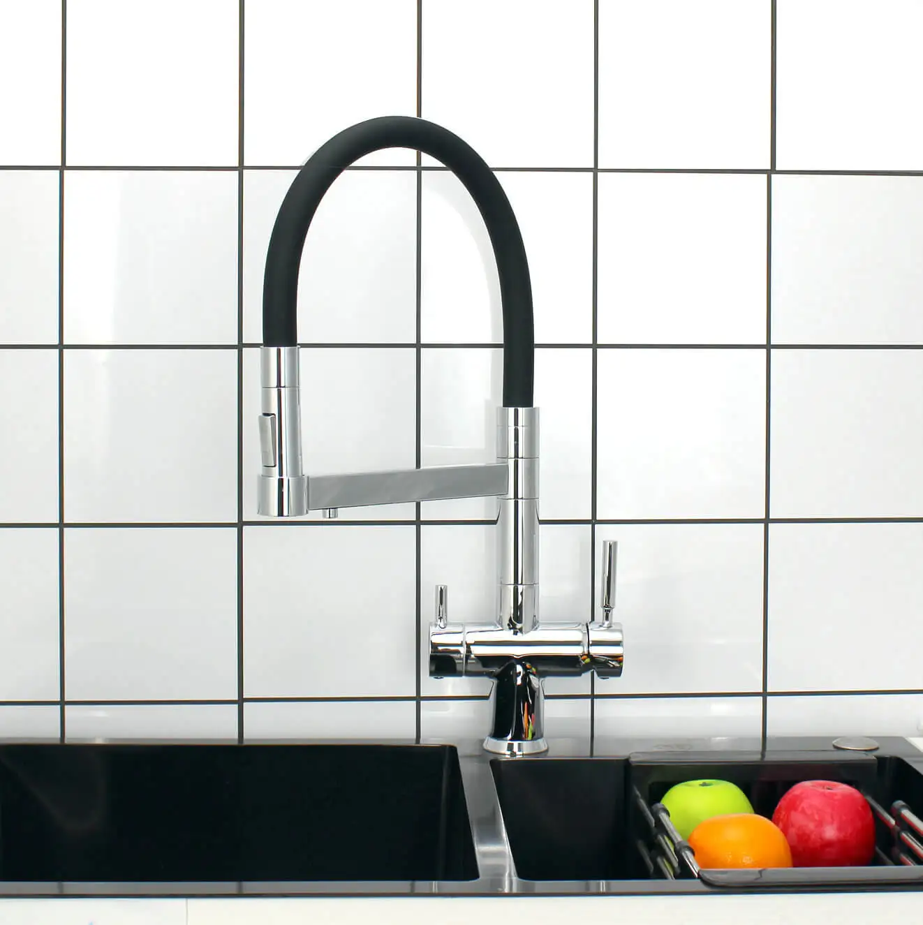 High Quality Solid Brass Commercial Spring Kitchen Mixer Faucet Pull Out Sprayer 3 Way Kitchen Faucet