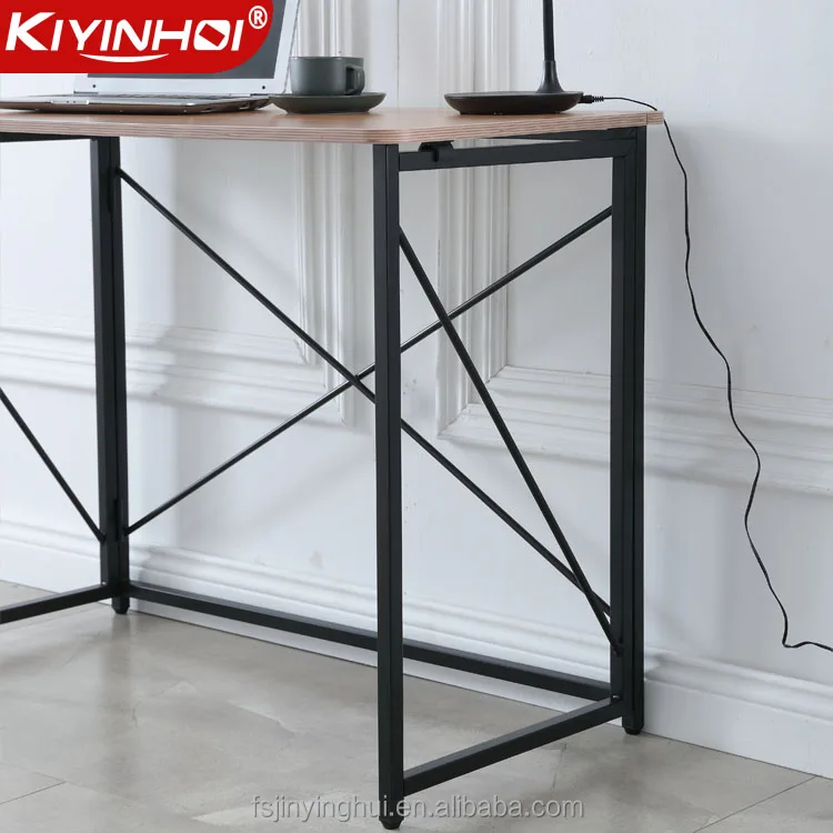 modern dining console metal folding wood foldable desk and chair nightclub beauty  hot pot  speaker  perfect  book table