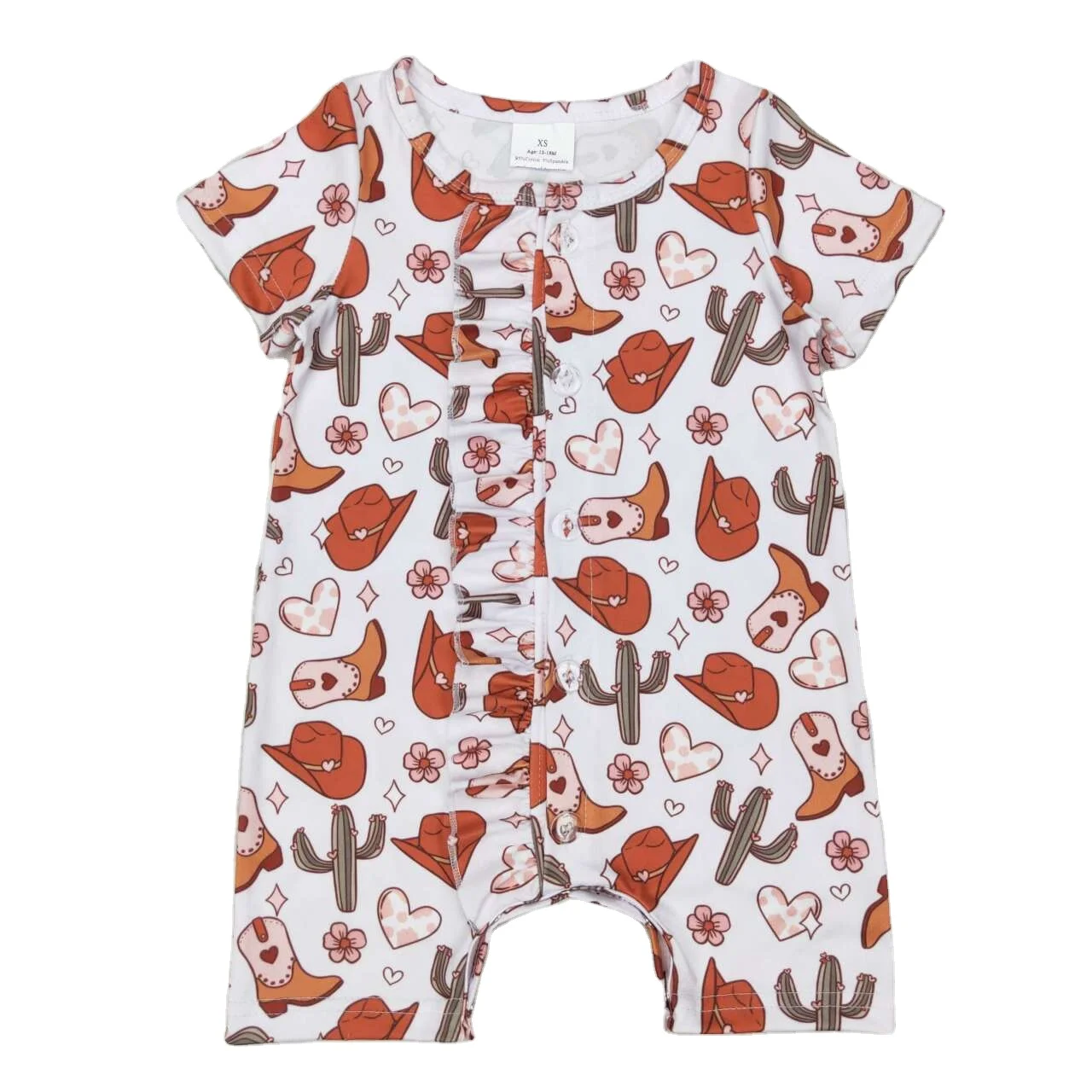 new custom baby onesie baby cactus love printed short sleeve onesie baby onesie