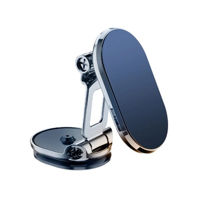 Creative folding magnetic car phone holder with 8pc magnets zinc alloy mount 1080 rotation dashboard stand suspended GPS bracket