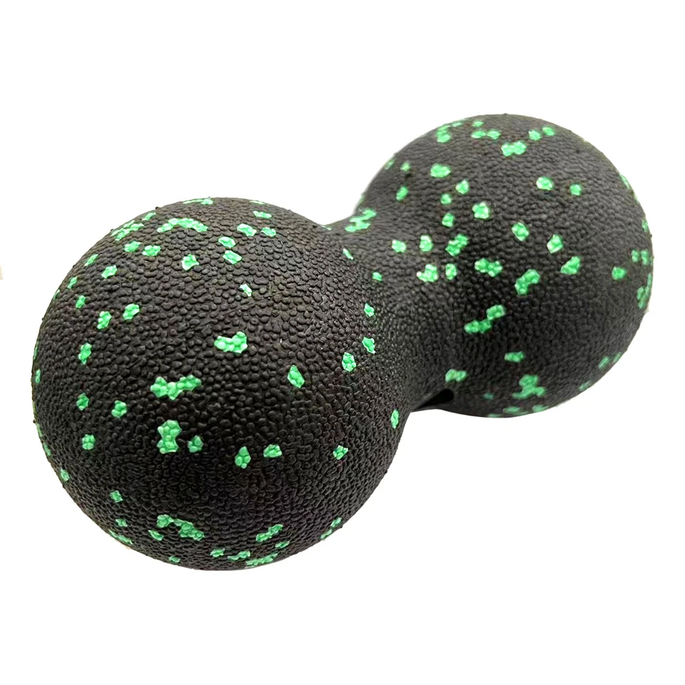 Timecreate Double Peanut Muscle 5 Inch Spiky Muscle Peanut Soft Massage Ball For Yoga Fitness