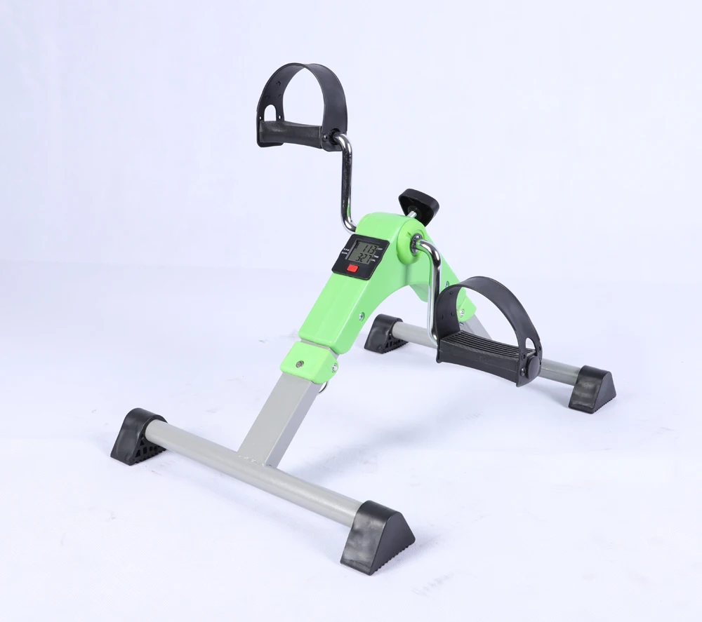 Portable Foot Exercise Cycle for Sitting with LCD Display Mini Stationary Peddler for rehabilitation Physical Therapy Workout