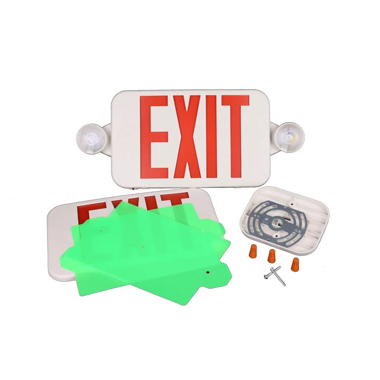 NEW Slim UL LED COMBO emergency fire exit signs led maintained emergency light