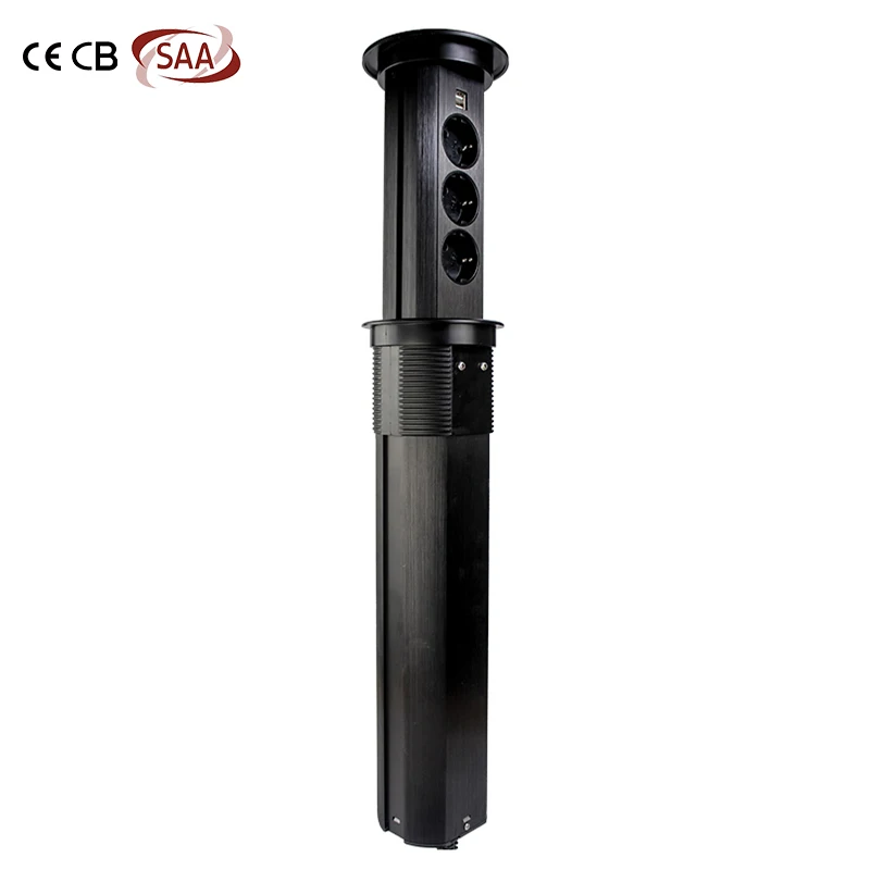 auto retractable power strip pop up plug eu tomada retrtil