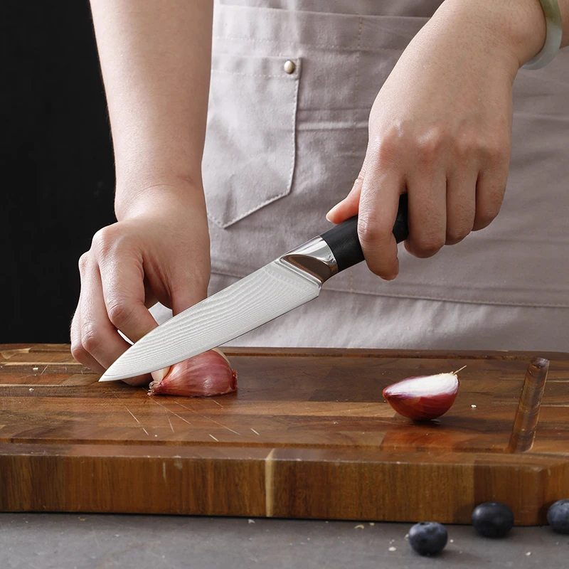 German 3cr13 Stainless Steel Professional 8 Inch Carving Meat  Butcher Knife Ultra Sharp Kitchen Knifes Set with ABS Handle