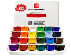 2022 Bview Art New Product Amazon Hot Selling 24 Colors Jelly Gouache Paint Kit Good Coverage Rate For Drawing
