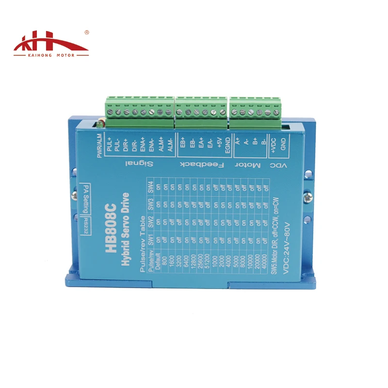 Kaihong HB808C Nema 17 23 24 AC18-80V 2 Phase Closed Loop Stepper Motor Driver for 42 /57/ 60 motor