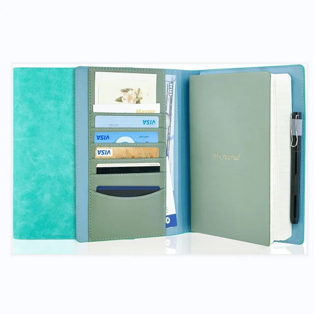 Wholesale leather travel journal notebook with custom logo