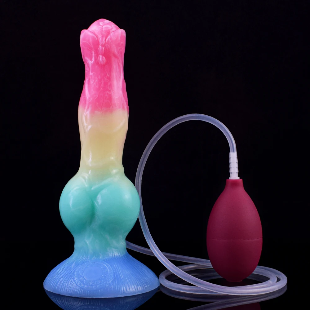 NNSX Fantasy  Creature Cocks with Five Active Colors Support Drop Shipping Squirting Dog Dildo alien Cock Dog  Knotted Dildo