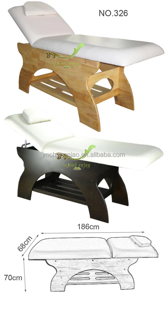 OAK WOOD massage bed 326#,High-end Beauty salon & spa furniture Spa Treatment bed