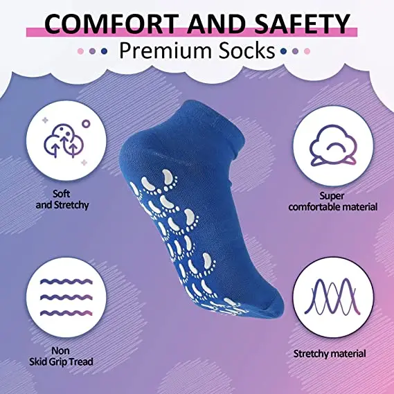 Custom Logo Cotton Trampoline sock Ankle Pilates Non Slip Yoga Socks