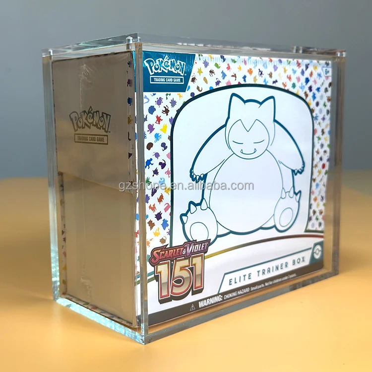 SHP Best Sellers Acrylic Pokemon 151 ETB Scarlet Violet Elite Trainer Box Series Display Case High Quality