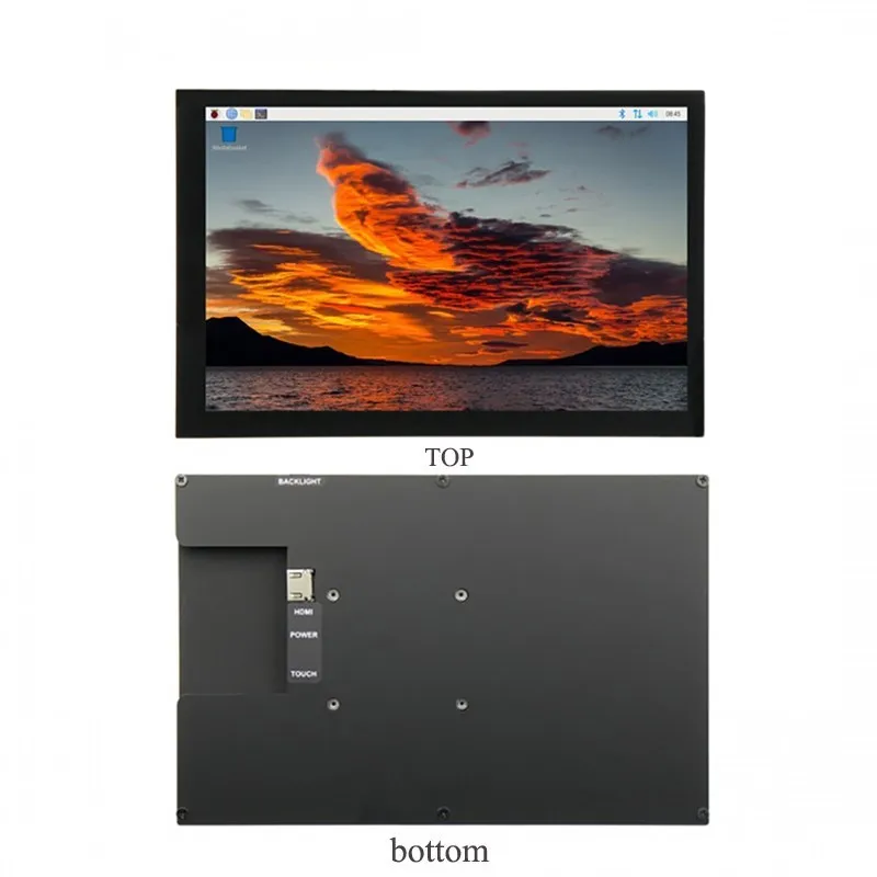 10.1 inch Touch Screen LCD Display 1280 x 800 for Raspberry Pi 3B+/4B with Case for Raspberry Pi