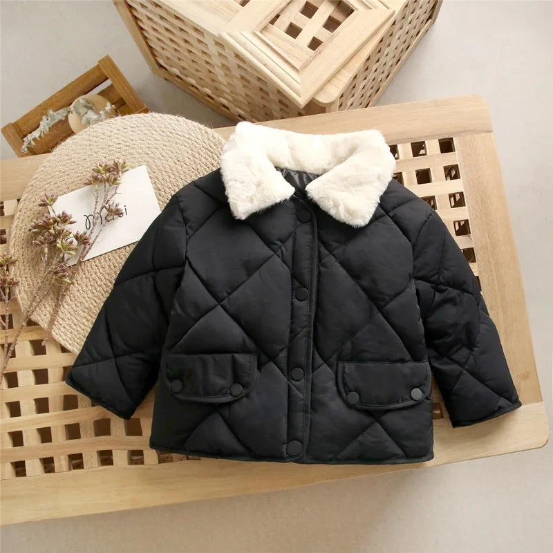 High Quality Kids Clothing Thick warm jacket Trench coat Fur collar jacket winter warm Jackets