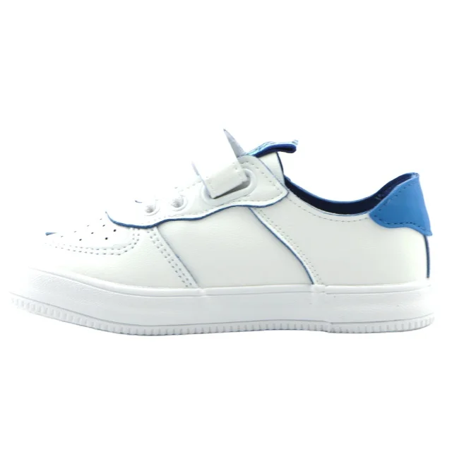 
kids white casual vulcanized shoes air force hook and loop sneakers 