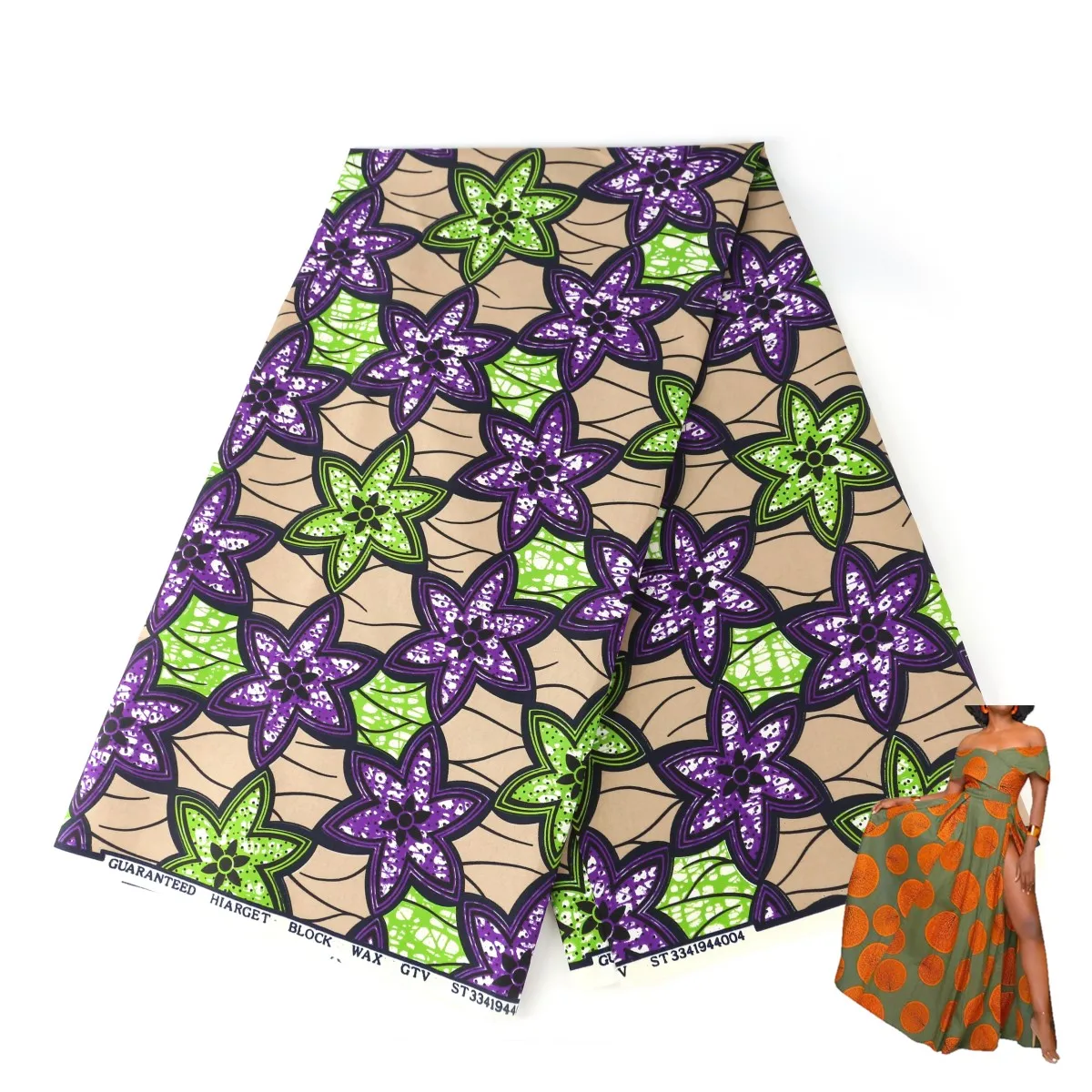 2022 wholesale 100% cotton african wax print fabric for dress