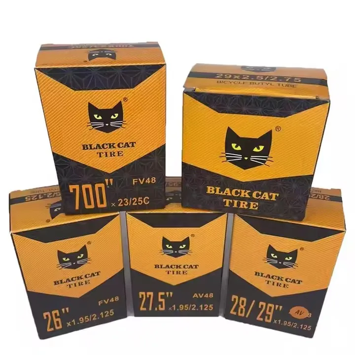 Very cheap Black Cat 20 24 26 27.5 28 29 700c road mountain bicycle inner bike tube for ebike electric bicycle tire