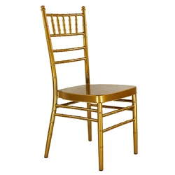 10 Years Manufacture Stackable Gold Metal Event Banquet Stacking Napoleon Phoenix Chiavari Chivari Tiffany Weddings Chairs