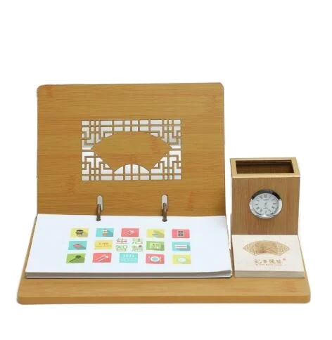 Manufacturer customized office supplies new calendar printing customized LOGO with clock