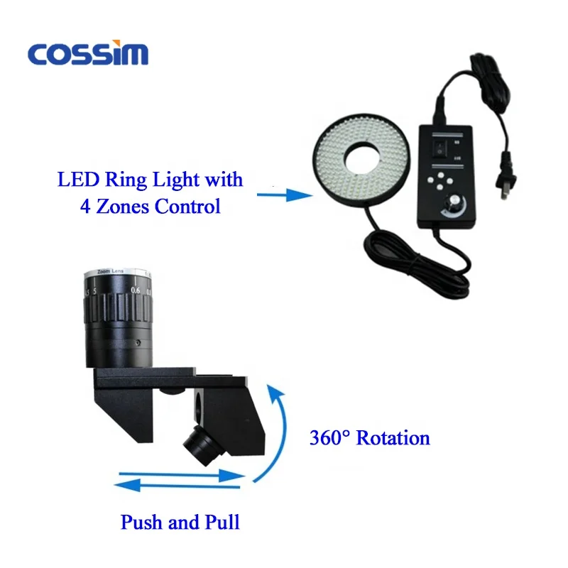 ATE-5 3D Manual Monocular Digital Video Stereo Microscope with HDMI 1080P Camera