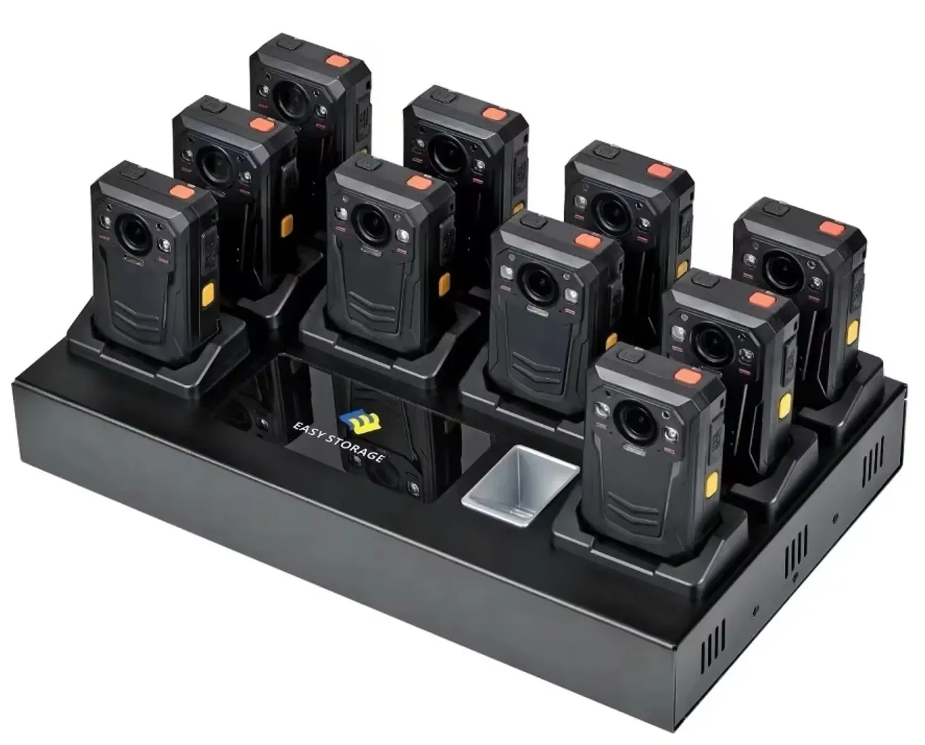 Body Camera Docking Station for 1/10 Unit Charging and Uploading Data high speed Docking Station Fingerprint