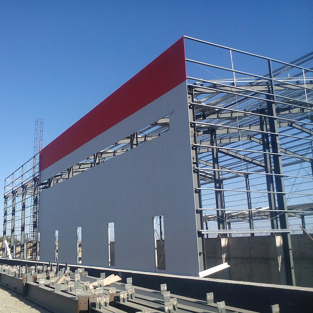 Light weight steel structure building durable designed manufactured industrial zone park plant workshop factory