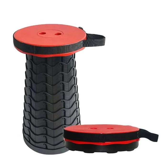High quality material patent product retractable folding camping chair multi functional retractable stool