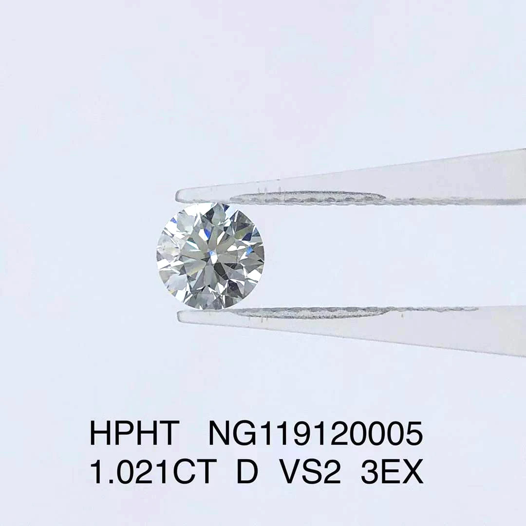 Loose Hpht Cvd Diamond IGI Certificate Round 1.021ct Lab Grown Diamond