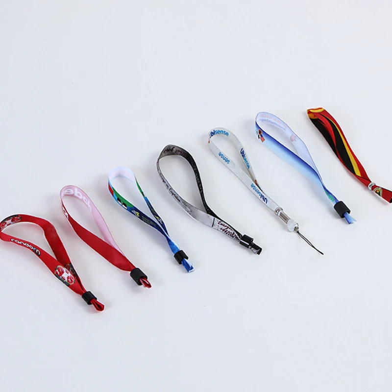 Custom Sublimation Customised Wristband, With Logo Print Promotional Sports Wrist Band Woven Polyester Fabric Wristband For Even