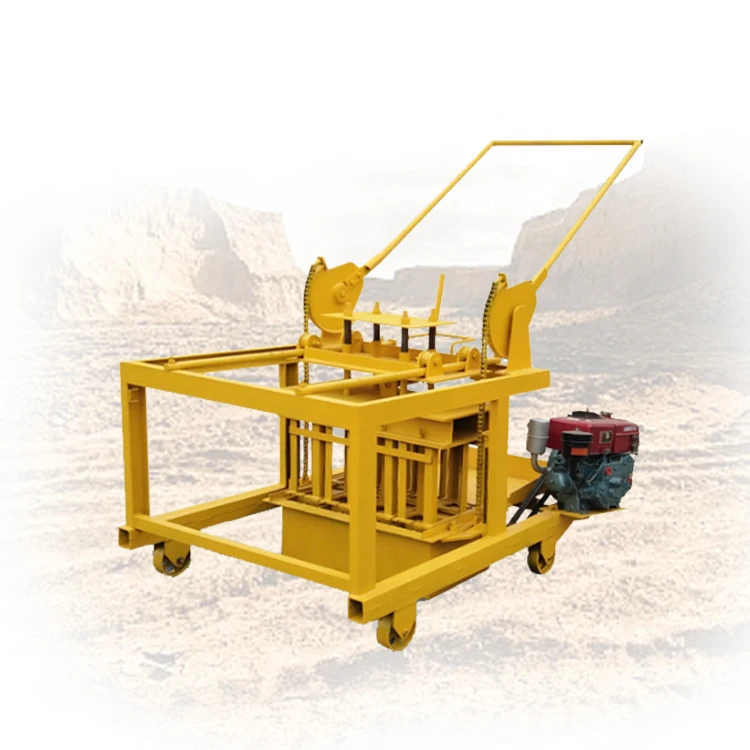 Semi-automatic cement hollow brick pavement brick making machine professional manufacturer preferential price