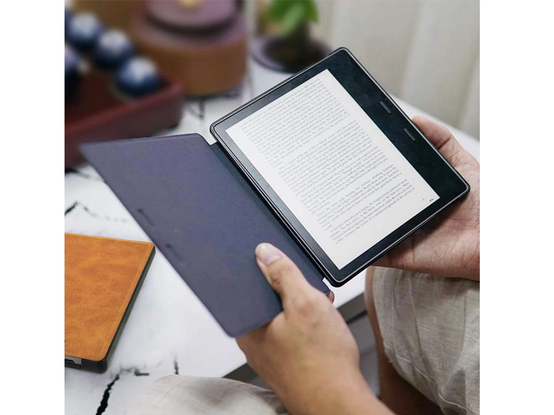  Ударопрочный чехол-книжка для планшета kindle oasis из искусственной кожи с