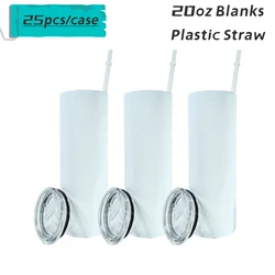 RTS Бесплатная доставка, кружка из нержавеющей стали, сублимационные чашки, США, склад, тонкие, прямые, пустые чашки, продажа по чехлу