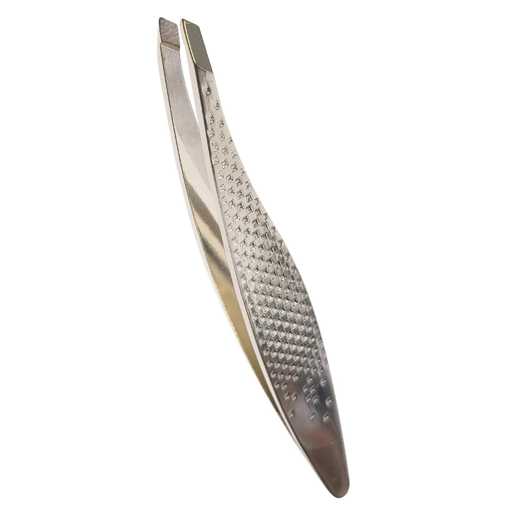 Single Piece Premium Deluxe Eyebrow Tweezers of Top Quality with PU Pouch