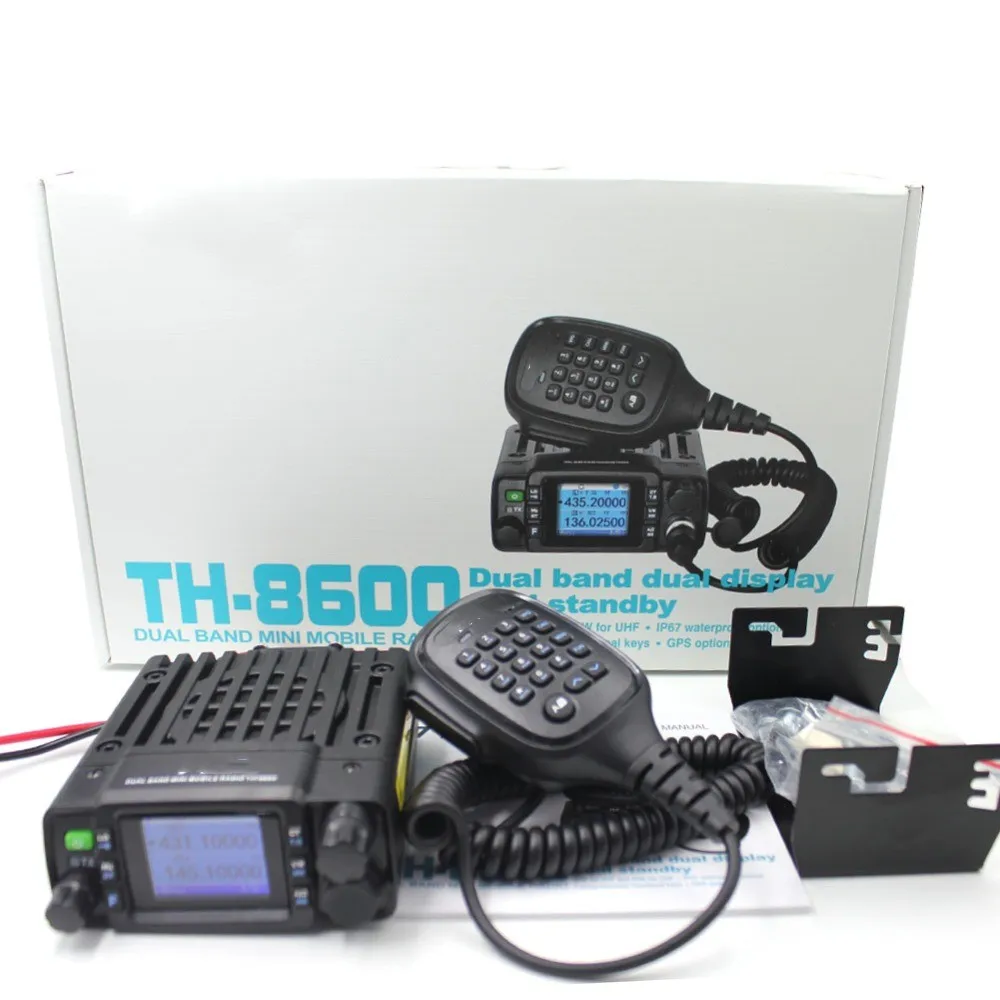 TH-8600 Mini 25 Watt Dual Band Mobile Radio Station IP67 Waterproof Radio VHF UHF Transceiver
