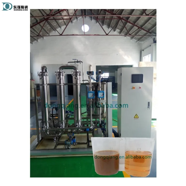 Wine Crossflow Microfiltration System With Ceramic Membrane Elements