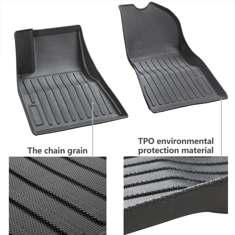 
Car Cargo Liner Boot Tray Rear Trunk Cover Matt Mat Floor Carpet Mud Non-slip Anti Dust Waterproof For Tesla Model 3 