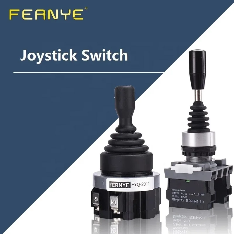 22mm Open Hole High Quality Spring Return Joystick Switch Self Latching 2Position Spring Switch FYD2011 Monolever Switch 10A