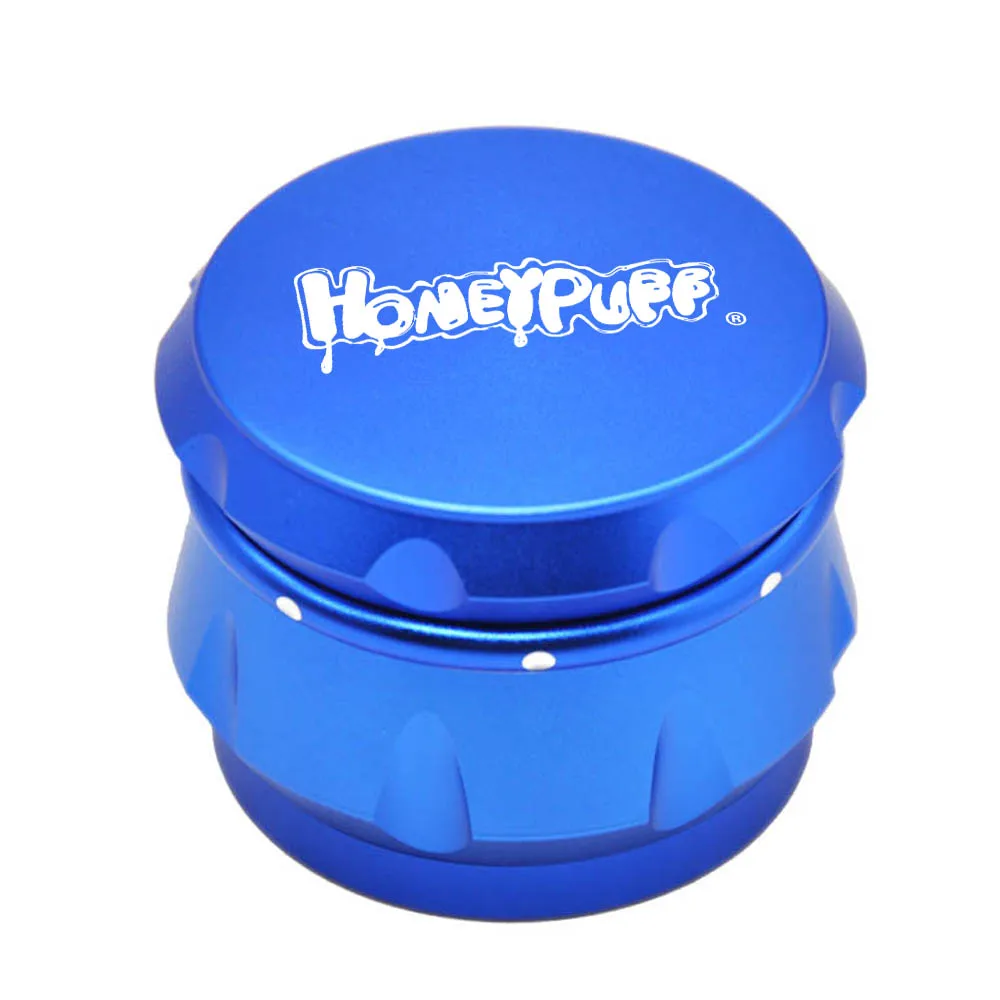 Amazon hot sale 4-layer Aluminum Herbal Herb Grinder Aluminium Zinc Alloy Smoke Grinders for custom logo package