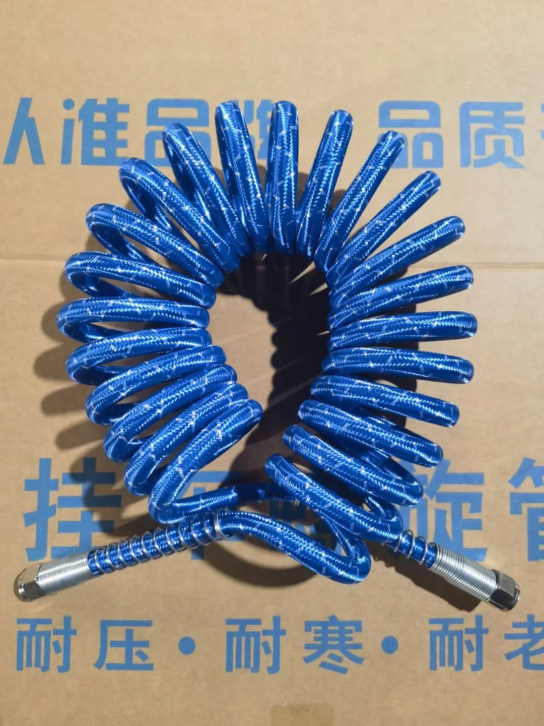 PU Air coil hose spring tube with fittings