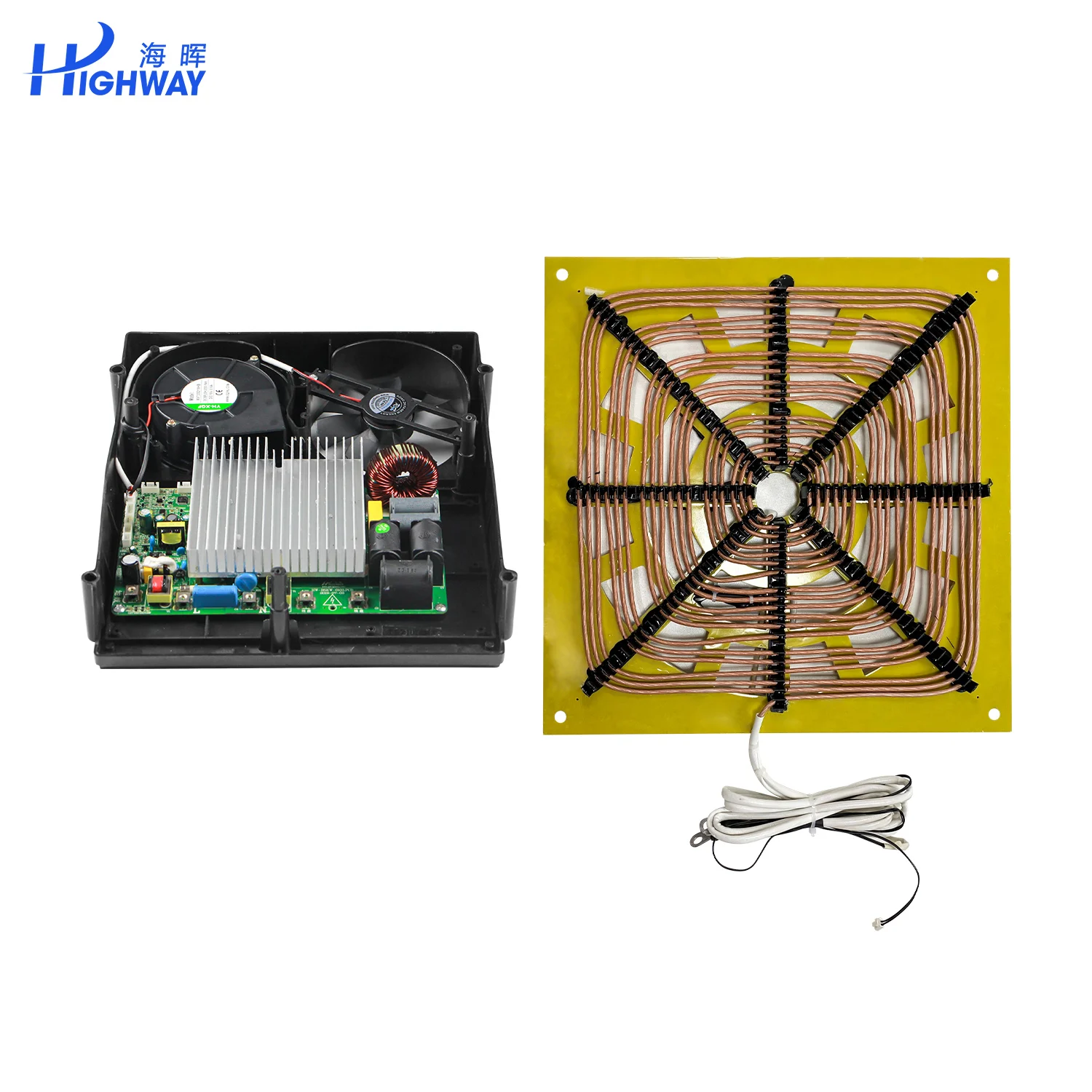 High Power 5kw Half Bridge UART Communication Electric Stove Pcb Board Set 5000w  Induction Cooker Skd Flat Heating Kit Parts