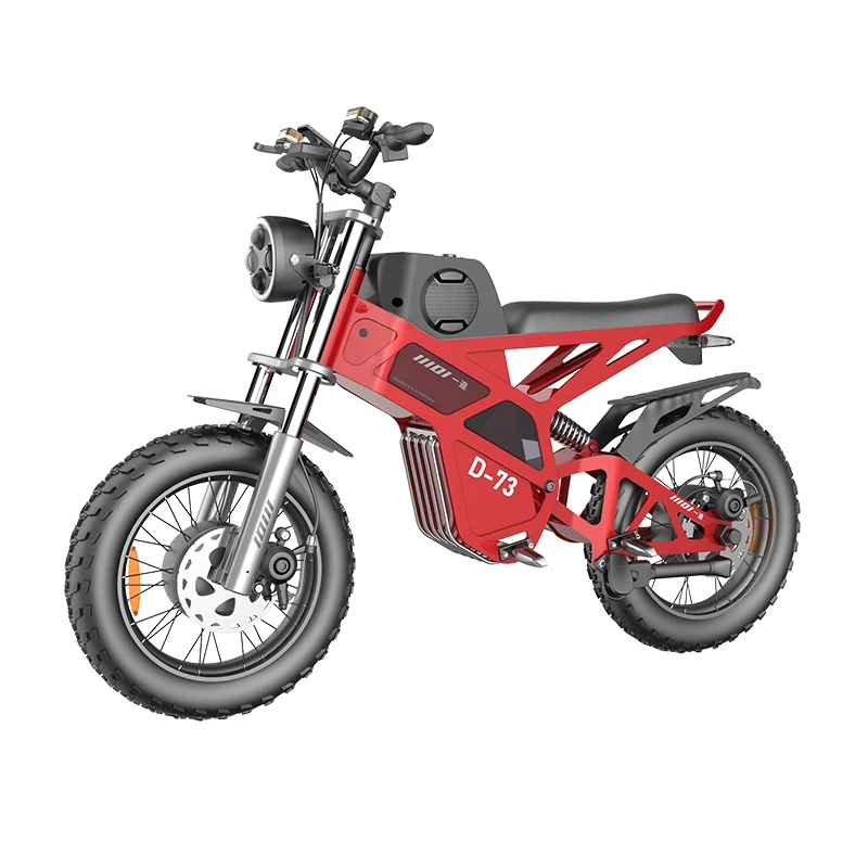 48v 2000w Dual Drive Fat Tire Electric Bike Blue Tooth Full Suspension Turn Signals 60Ah Electric Motorcycle