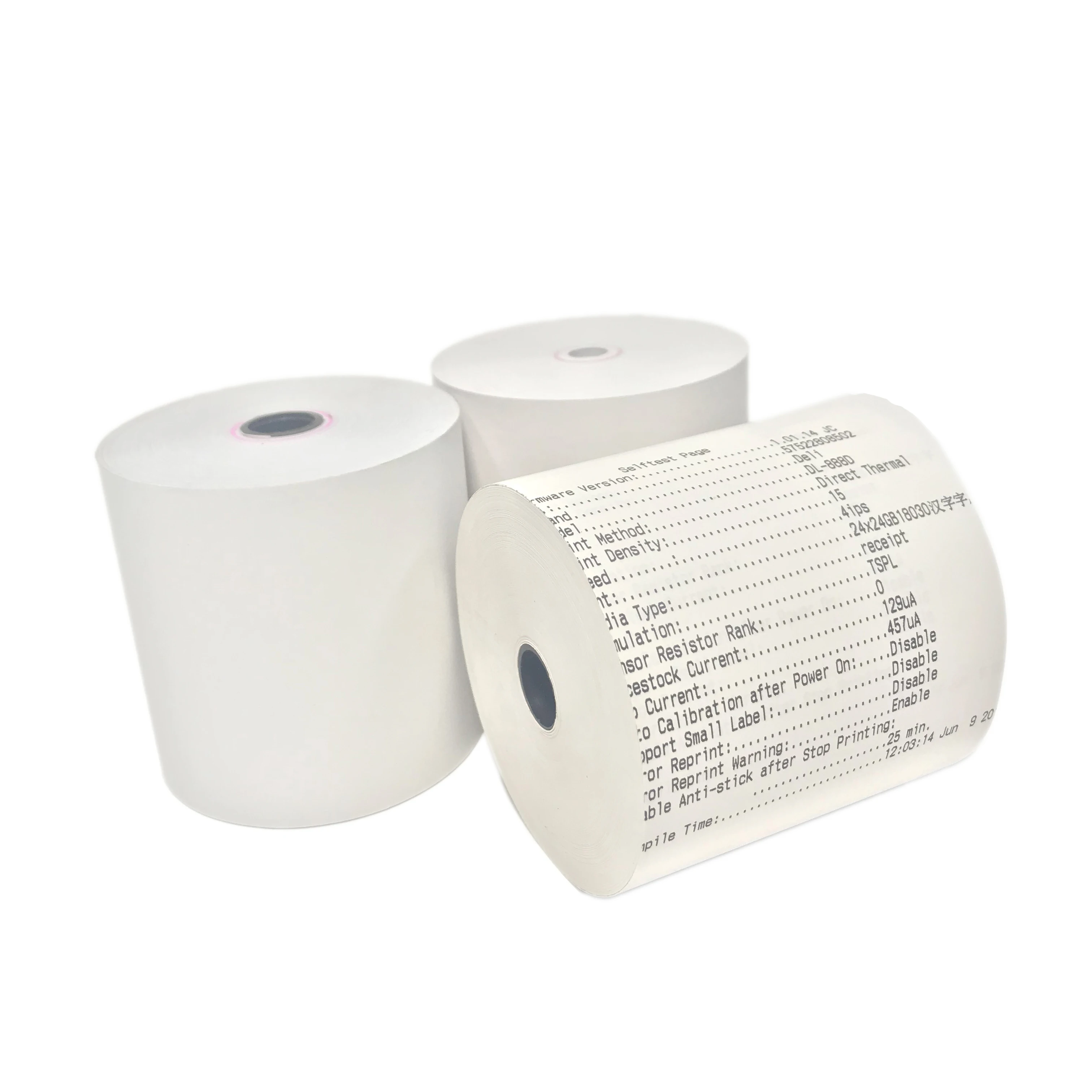 Factory price for 80x80mm 57x50mm thermal paper manufacturer
