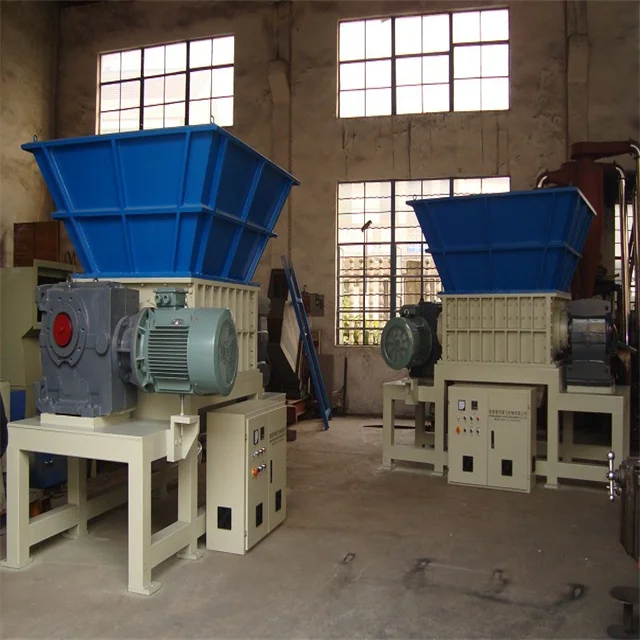 High Efficiency Highly Cost-effective Stable Performance Double Shaft Wood Plastic Shredder Machine